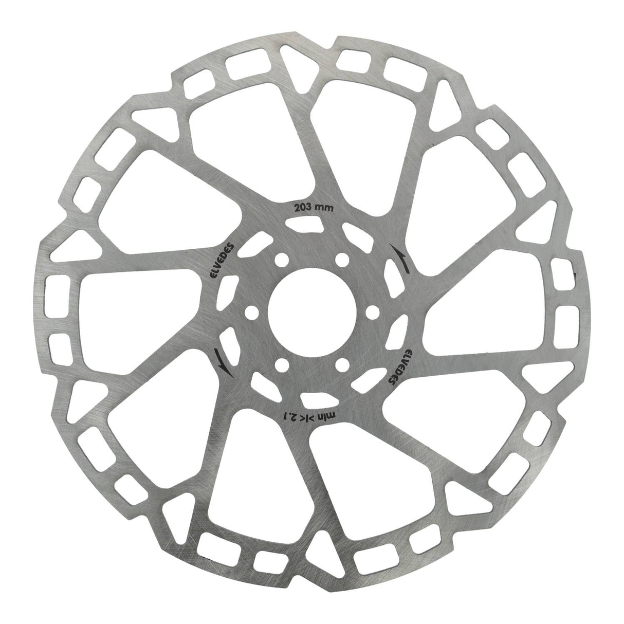 Elvedes remschijf 6-gaats ø203mm t=2,3mm