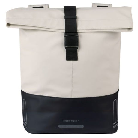 Sacoche de vélo double Basil Cove 28-32l 14 x 29 x 36 cm - blanc noir