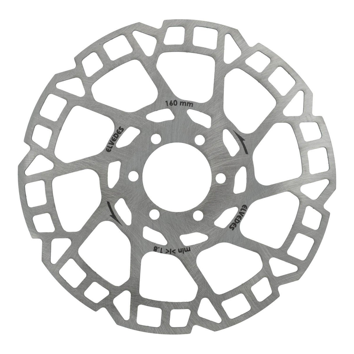 ELVEDES BRAKE DISC 6-hull Ø160mm t = 2,0mm