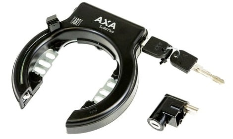 Axa ringslot solide Plus avec Bafang Battery Lock Black