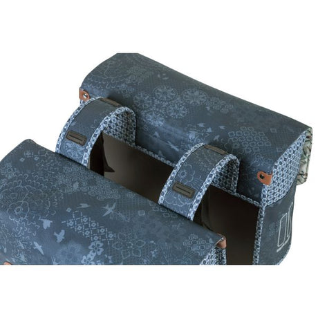 Basil Boheme Double Bicycle Bag - Bleu