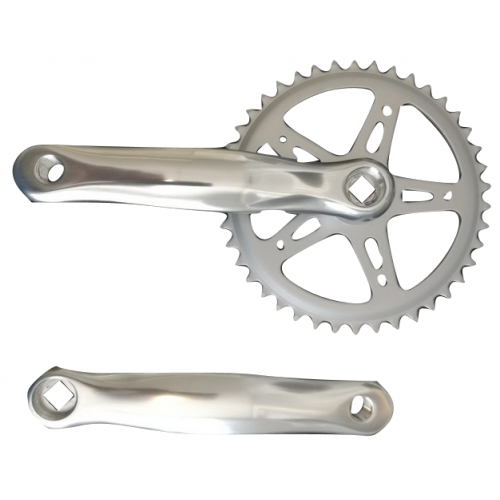 Crank Set de cadena CL012 44T 170 mm 3 32 Plata