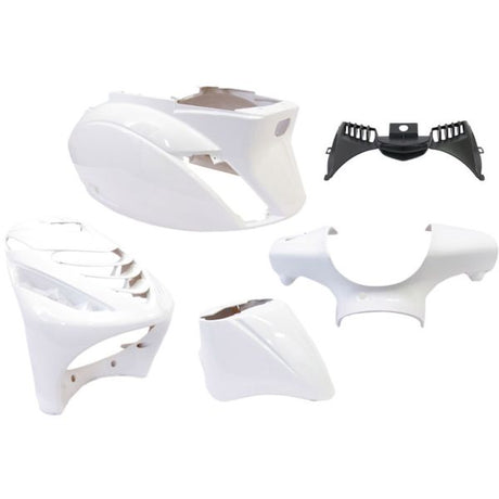 Edge Storge 5 pièces pour Piaggio Zip-Sp de l'année 2000-blanc brillant