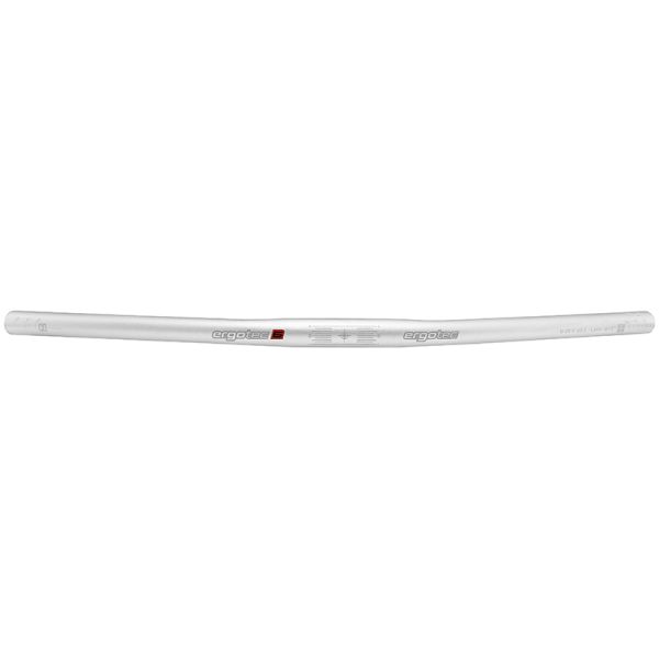 Barre plate de direction ergotec 25,4x600 mm - argent