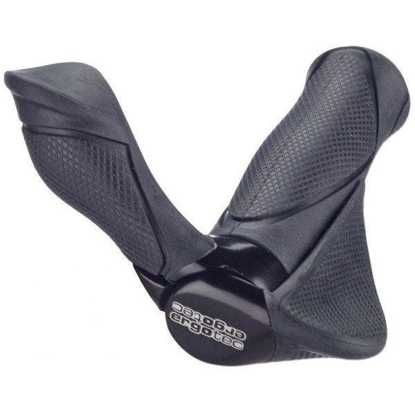 Ergotec paire de poignées mf2 petit kraton aluminium 130+130 mm - noir