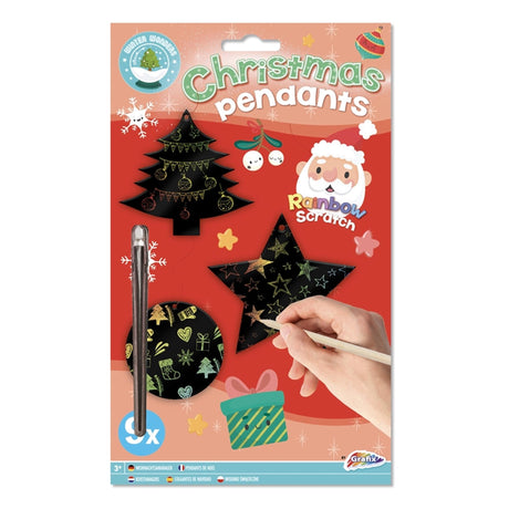 Grafix Noël Pendentifs de Noël arc-en-ciel, 9 pcs.