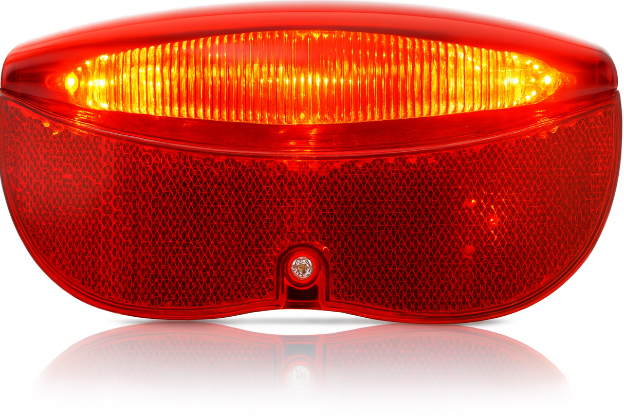 Feu arrière Edge Carrier City Luxury - 3 LED avec piles - 80mm