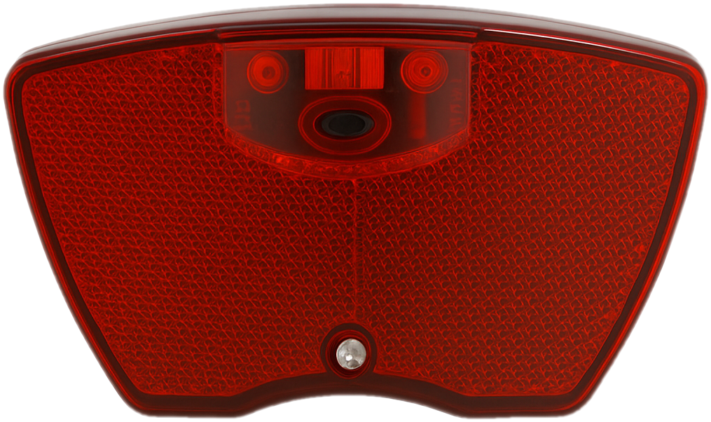 Feu arrière Edge Carrier City - 3 LED -80mm - avec piles (sur carte)