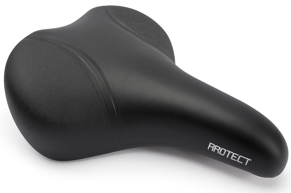 Edge Fietszadel City Protect with Corner Protection - Black