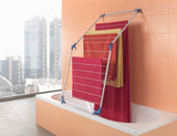 Etendoir pour baignoire Metaltex cervino 10 m de longueur de séchage blanc bleu