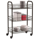 Tomado-Metaltx Siena Kitchen Trolley med hjul 41x23x63 cm sort