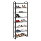 MetalTex Shoe Shoe Rack 8 våningar 64x23x165 cm svart