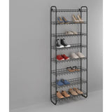 Metaltex étagère à chaussures 8 niveaux 64x23x165 cm noir