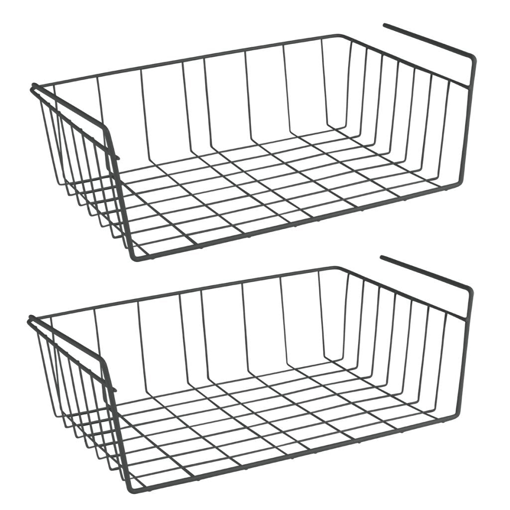 Metaltex Babette hang kurv 40x26x14 cm sort 2 stykker