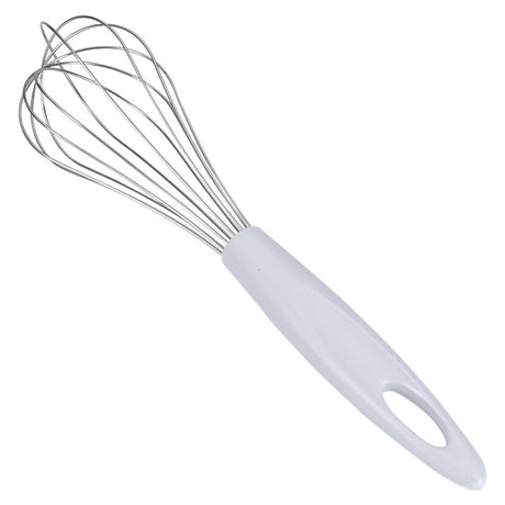 Metaltex batteur 25 cm acier inoxydable plastique blanc