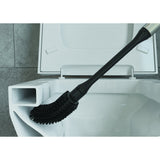 Metaltex cleany brosse de toilette + support 13x8x47 cm acier inoxydable noir
