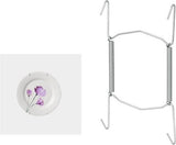 Porte-assiettes Tomado-metaltex 9-18cm argent