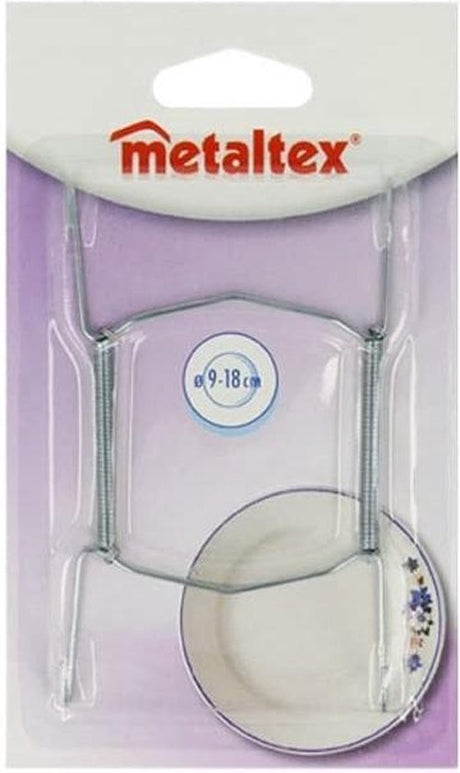 Porte-assiettes Tomado-metaltex 9-18cm argent