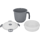 Metaltex récipient alimentaire 1l gris