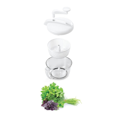 Aiders de cuisine Metaltex TopEdo Slacentrifuge blanc transparent