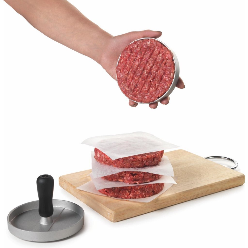 Metaltex ustensiles de cuisine presse à hamburger 11,5 cm acier noir