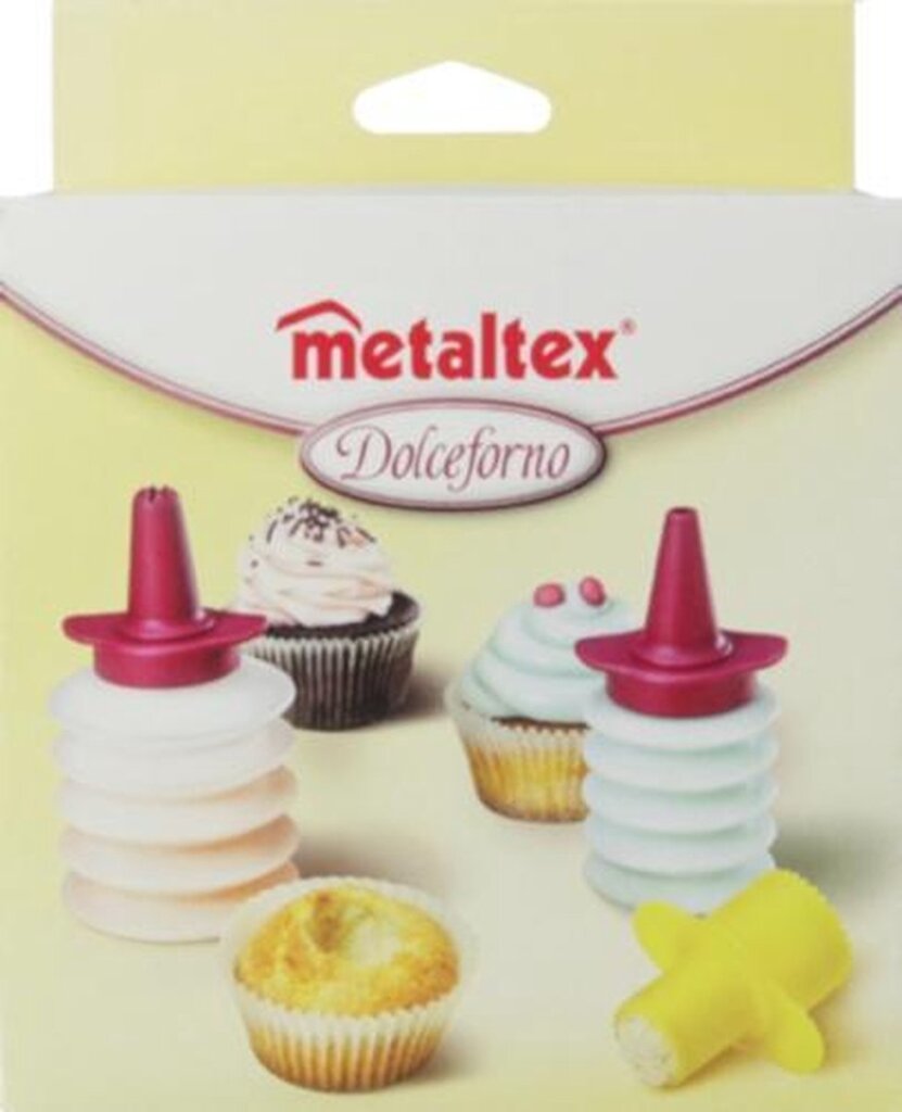 Metaltex set de décoration dolceforno 9 x 7 cm transparent