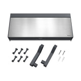 Metaltex ustensiles de cuisine tango porte-rouleau de cuisine avec aide à la coupe 38x6x17 cm acier inoxydable gris