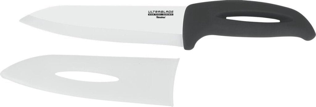 Metaltex Metaltex Ultrablade Keramisch Mes Lemmet 15cm Soft Touch Ergonomische Greep Totale lengte 27,5cm