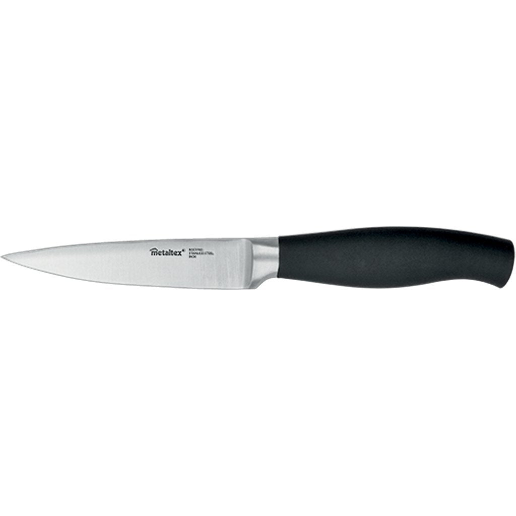Metaltex couteau de cuisine confort 20 cm acier inoxydable noir