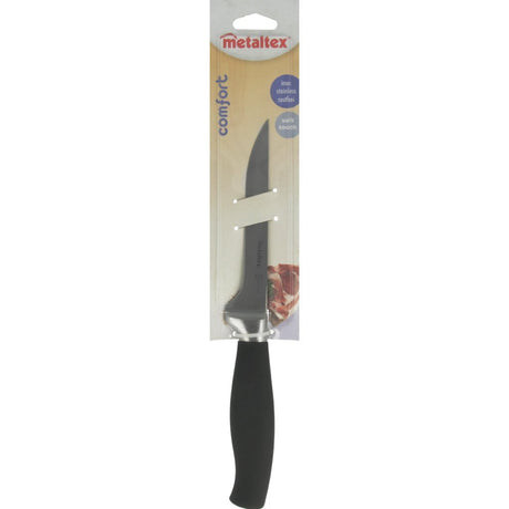 Metaltex couteau à découper confort 28 cm acier inoxydable noir