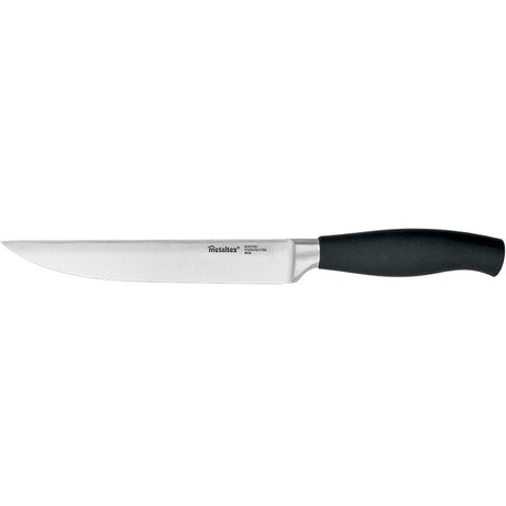 Metaltex couteau à découper confort 33 cm acier inoxydable noir