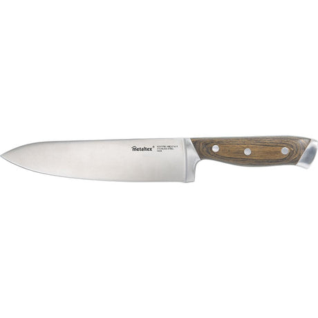 Couteau de chef Metaltex Heritage avec manche en bois 34 cm