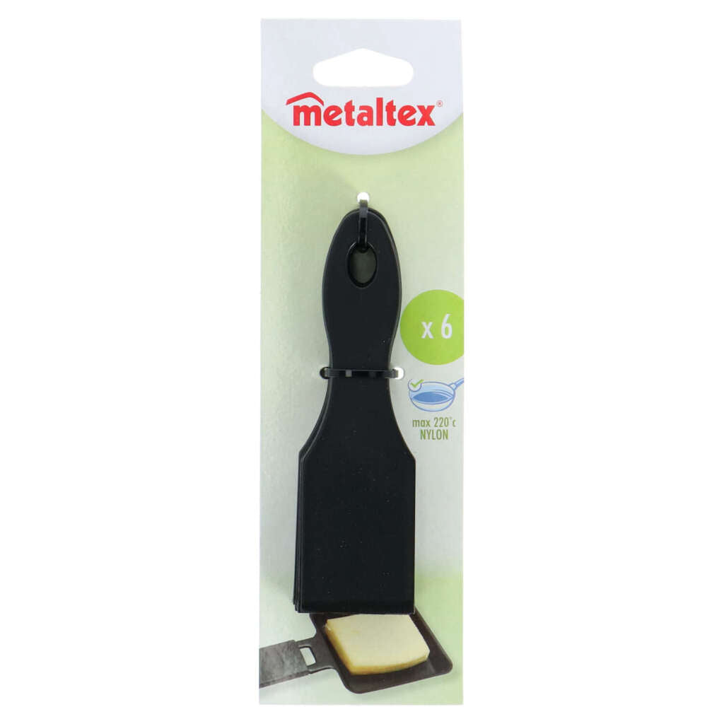 Mallotex Gourmet Spatulas 14 cm 6 Stéck schwaarz Nylon