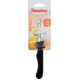 Couteau à éplucher Metaltex basic line 25 cm en acier inoxydable noir
