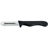 Couteau à éplucher Metaltex basic line 25 cm en acier inoxydable noir