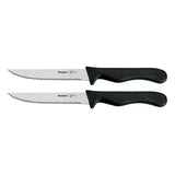 MetalTex Basic Line Steak Knives 2 Rostfritt stål svart