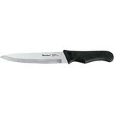 Metaltex couteau de cuisine basic line 28 cm en acier inoxydable noir