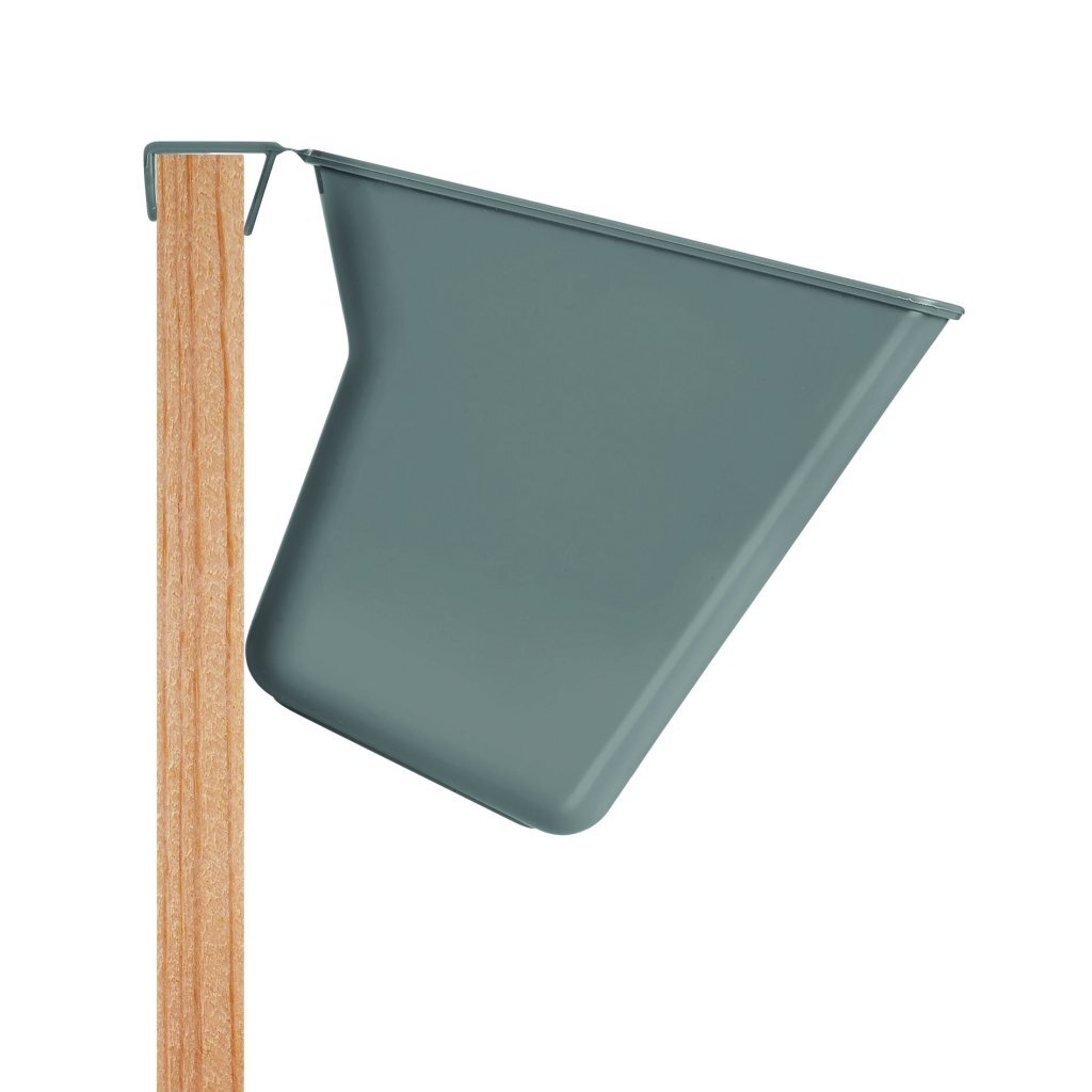 Metaltex clean tex poubelle à poser 35x16x13 cm gris