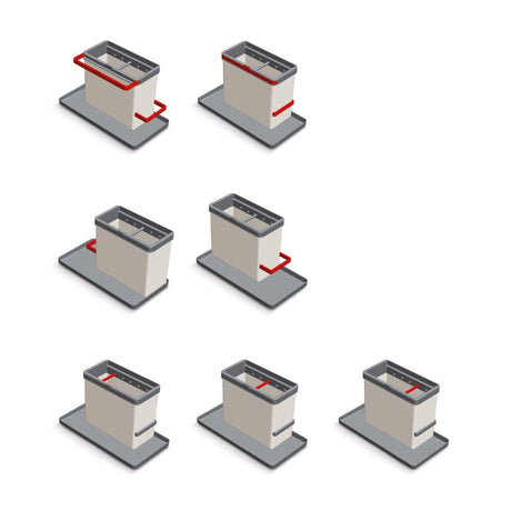 Metaltex Kitchen Aliters Tidy Tex Sinie Organisateur 24x13x14 cm Gray