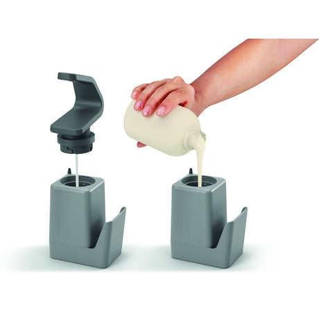 Dispensateur de savon SOAP-TEX Metaltex 11x8x22 cm Gray