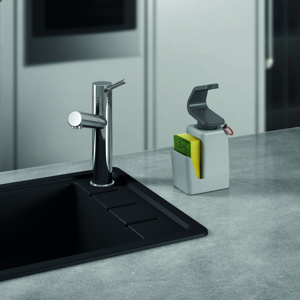 Dispensateur de savon SOAP-TEX Metaltex 11x8x22 cm Gray