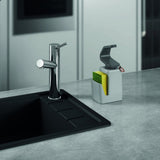 Dispensateur de savon SOAP-TEX Metaltex 11x8x22 cm Gray