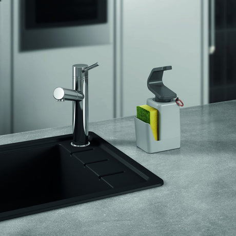 Dispensateur de savon SOAP-TEX Metaltex 11x8x22 cm Gray