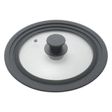 Metaltex couvercle de casserole 16-20 cm verre silicone noir
