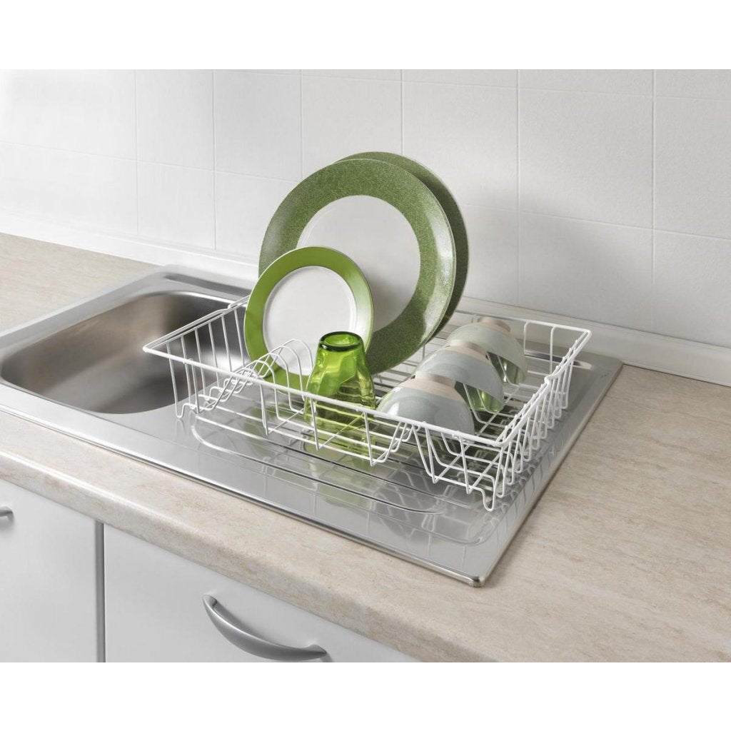 Egouttoir à vaisselle Metaltex fil blanc