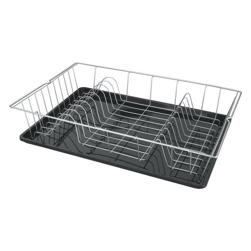 Metaltex Colonia Drain Rack 48x30 cm Gray en argent