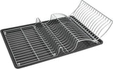 Metaltex égouttoir à vaisselle wingtex 51x31 cm argent anthracite 2 pièces