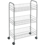 Tomado-Metaltex Tomado Metaltex Kitchen Badeværelsets opbevaring Trolley Lugano 41x23x63 cm hjul