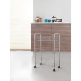 Metaltex tomado cuisine salle de bain chariot de rangement lugano 41x23x63 cm roues