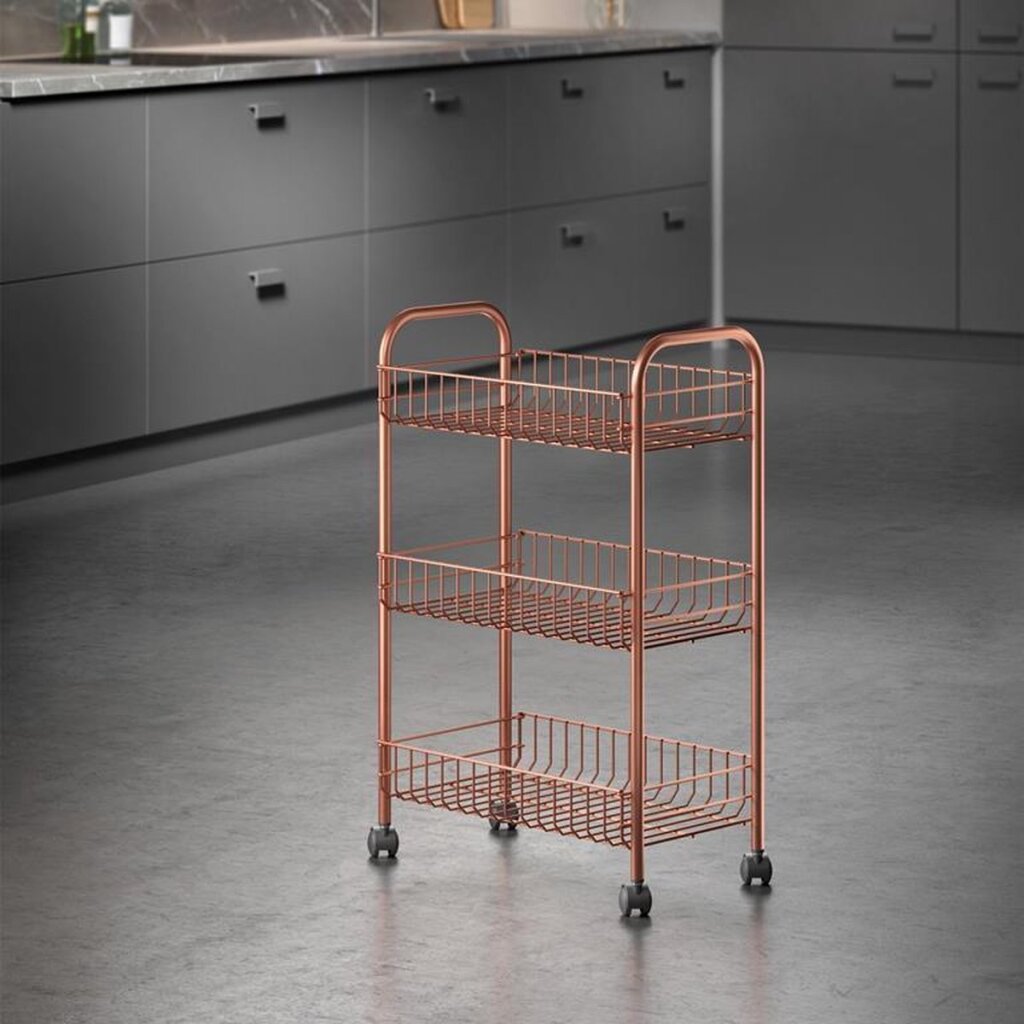 Metaltex desserte de cuisine salle de bain lugano cuivre